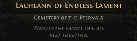 MMOJUGG Path of Exile 2 LACHLANN OF ENDLESS LAMENT---ACT 1 Details View of Item Function and Use